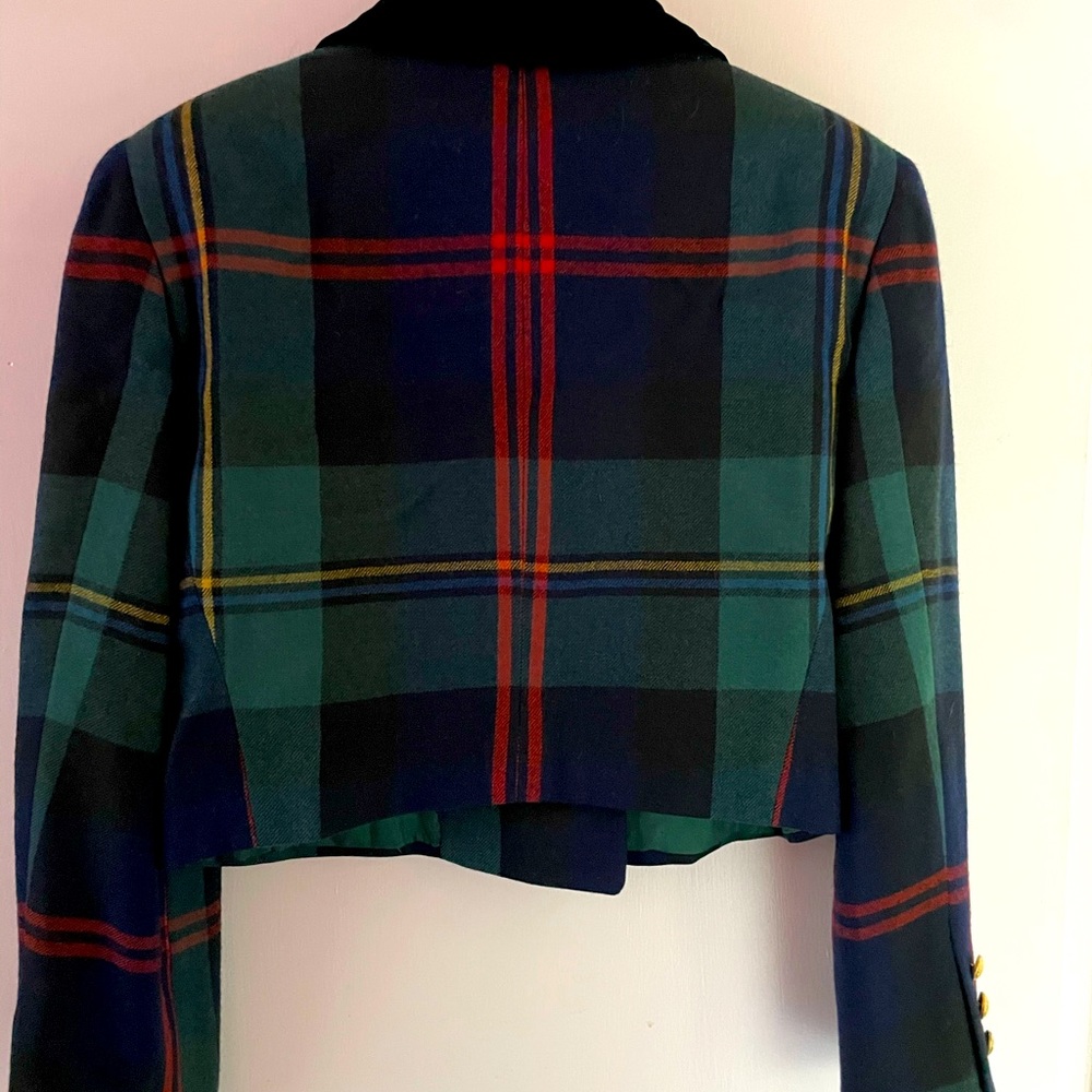 Vintage Ralph Lauren 1986 plaid jacket. Size 6